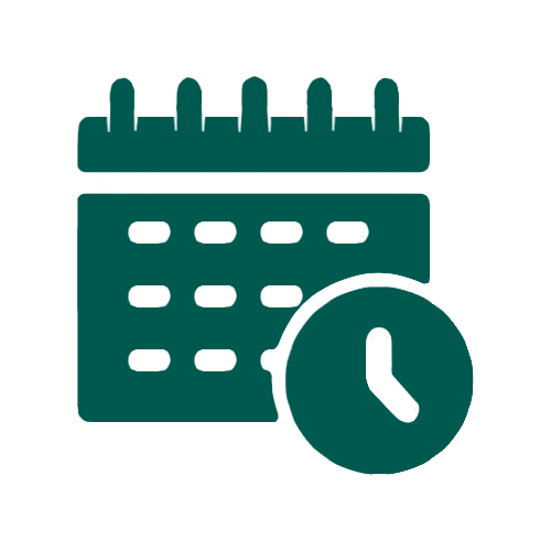 pictogramme calendrier avec horloge - Mathilde Freyssinet Éducatrice Spécialisée